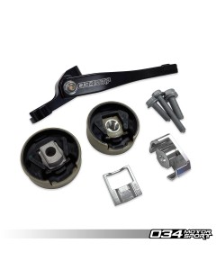 034Motorsport Billet Spherical Dogbone Mount Performance Pack with Dogbone Pucks, Audi 8V.5A3/S3 and Volkswagen Mk7.5 Golf/Golf R/GTI/Jetta with 7-Speed DSG - 034-509-1045