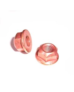 Hardware, 8mm Copper Plated, Steel Lock Nut