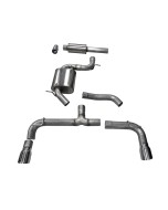 Corsa Performance MKVII Volkswagen Golf/GTI 2.0 TSI Cat-Back Exhaust System - Polished Tips