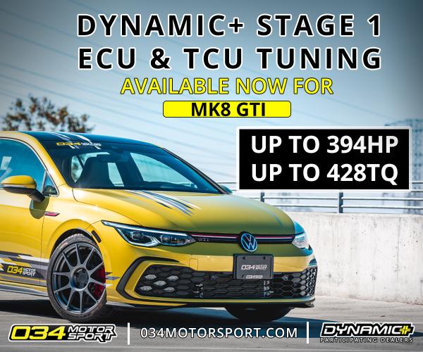 Introducing 034Motorsport Dynamic+ Tuning ECU and TCU Software for MK8 Volkswagen GTI EA888.4 2.0T!