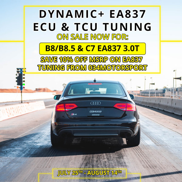 Dynamic+ EA837 3.0T Supercharged Tuning is Now On Sale at 034Motorsport!