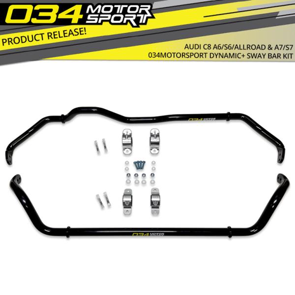 Dynamic+ Sway Bar Kit for C8 Audi A6/S6/Allroad & A7/S7 Now Available from 034Motorsport!