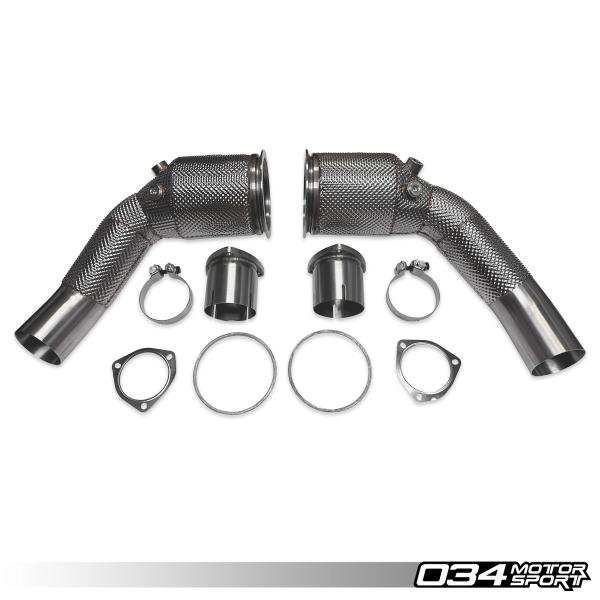 Stainless Steel Racing Catalyst Set for C8 Audi RS6/RS7 Now Available from 034Motorsport!