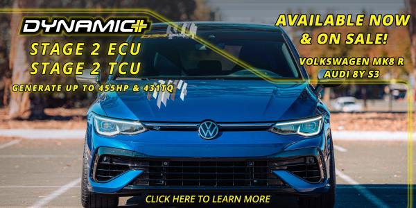 Dynamic+ Stage 2 ECU Software for Volkswagen MK8 R and Audi 8Y S3 Now Available and On Sale Now At 034Motorsport!